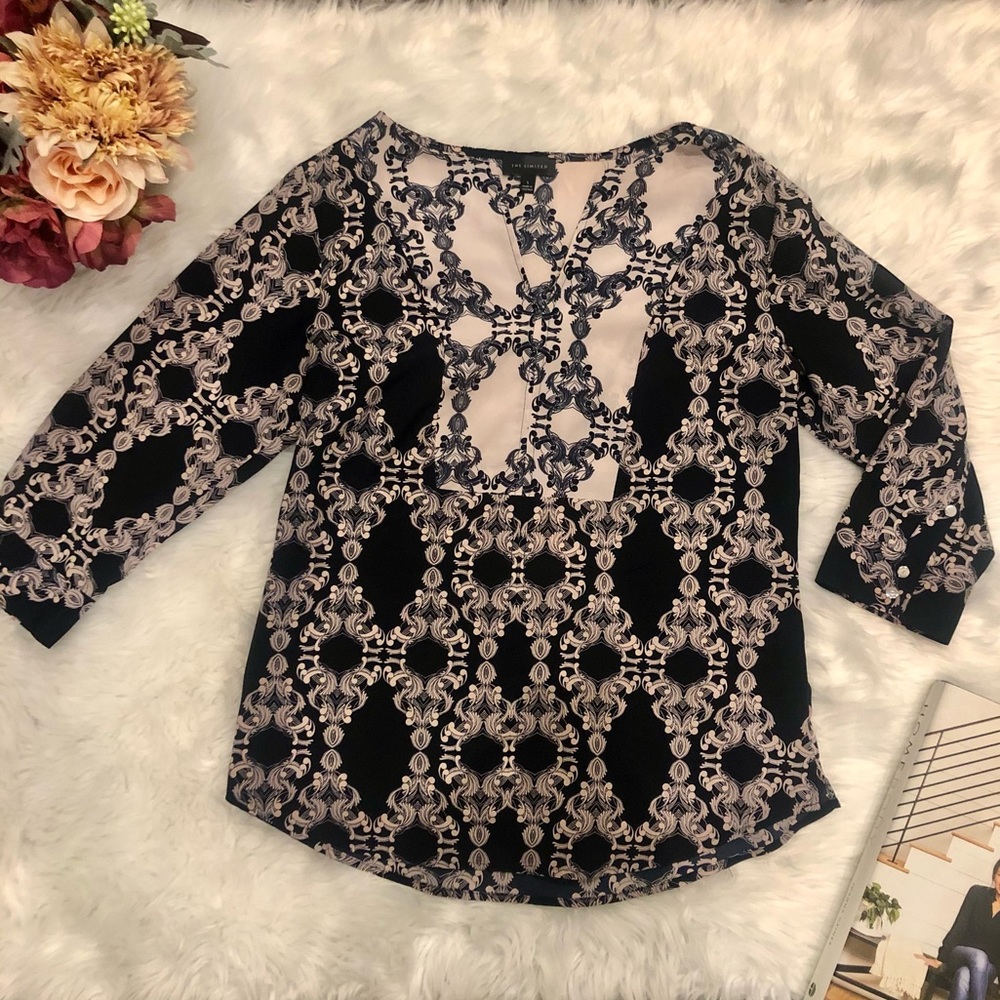 [the limited] blue and pink paisley tunic
